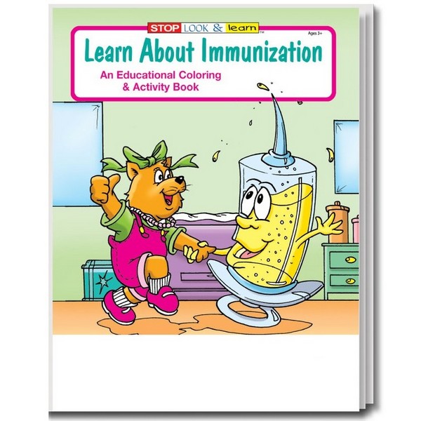 CS0420B Learn About Immunization Coloring and Activity BOOK Blank No I